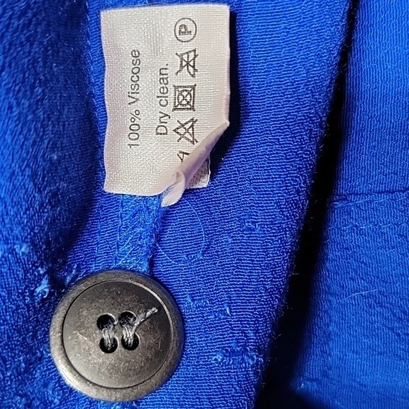 Madewell Size L Royal Blue Lakeshore Button-Back Shift Dress, Sleeveless, GUC - Picture 13 of 13